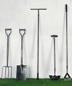 Unbranded 5 Piece Carbon Steel Long Handled Tool Set