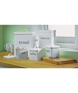 5 Piece Retro Enamel Storage Set