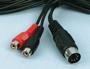 5-PIN DIN PLUG TO 2X PHONO SOCKETS