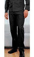 Contemporary smart jean in mixed yarn fabric. Blac