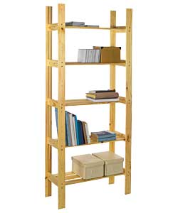 Freestanding.Unfinished (ready to stain) solid pine.(H)174, (W)75, (D)30cm.Weight 7.1kg.1 person sel