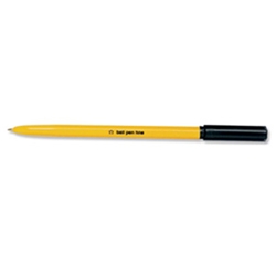5 Star Ball Pen Yellow Barrel 0.2mm Fine Black
