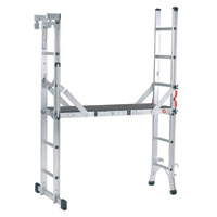 5 Way Professional Combi Ladder & Platform (max height)38m (min height)1.2m