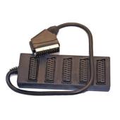 5 Way Scart Extender Cable