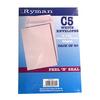 Ryman white C5 peel and seal envelopes. Pack of 50