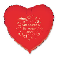 These are solid colour, foil balloons that you can