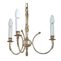 Attractive and elegant hanging ceiling light in a brass finish with fine detailed decoration. Height