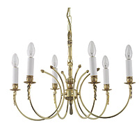 Unbranded 502 6BR - 6 Light Brass Hanging Light