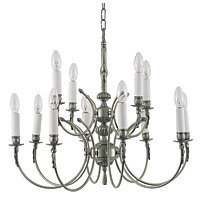 Unbranded 502 84AS - 12 Light Antique Silver Hanging Light