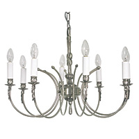 Unbranded 502 8AS - 8 Light Antique Silver Hanging Light