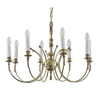 Unbranded 502 8BR - 8 Light Brass Hanging Light