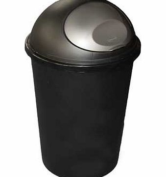 Unbranded 50L Roll Top Bullet Kitchen Bin - Black