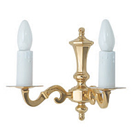 Unbranded 510 2 - 2 Light Polished Brass Wall Light