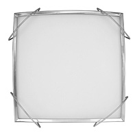 Unbranded 5240 SMAC - Small Chrome and Glass Flush Light