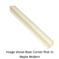 52mm Base Corner Post for 925mm Base Cabinet Contemporary Maple