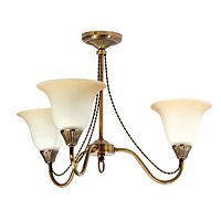 Unbranded 5618 3AB - 3 Light Antique Brass Ceiling Light
