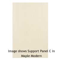 570mm Wide End Support Panel - Support Panel C Solid Ash Style
