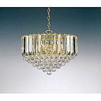 Unbranded 599 18 - 6 Light Polished Brass Hanging Light