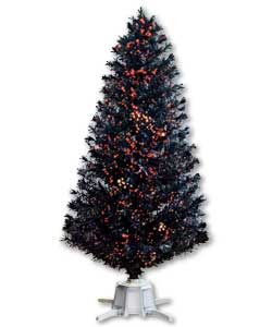 5ft Black Fibre Optic Christmas Tree