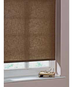 5ft Linen Look Roller Blind - Mocha