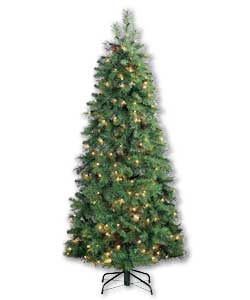 1.5m.Multi-functional.Includes 21 pine cones and 160 clear standard lights.Bottom branch diameter
