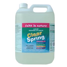 Clear Spring Washing up Liquid  unlike the majority of modern washing up liquids  is vegetable-based