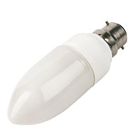5W Candle Compact Fluorescent BC