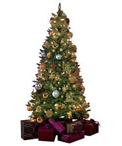 Unbranded 6.5ft Elegance Blue Dressed Pre-Lit Tree