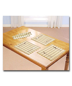 6 Bamboo Stripe Mats