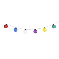 6 Hanging Ball Lights Assorted