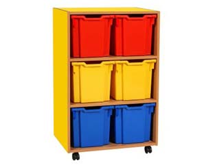 Unbranded 6 jumbo coloured storage