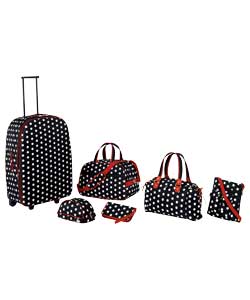 Unbranded 6 piece Polka Dot Ladies Luggage Set