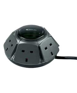 Unbranded 6 Socket 3 Metre Office Power Dome