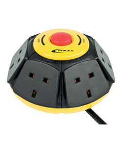 Unbranded 6 Socket 3 Metre Workshop Power Dome