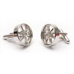6 Spoke Wheel Cufflinks