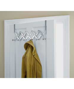 Suitable for internal doors up to 4cm. No fixing required. Protective door bumper. Steel concertina 