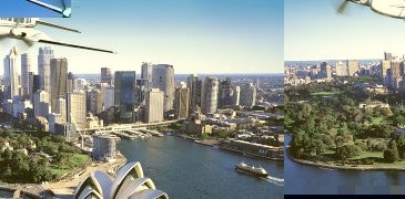 N7W Sydney opera house new Seven Wonders of the World sydney coastline flight fly pittwater blue mou