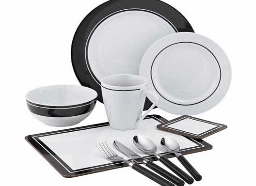 Unbranded 60 Piece Frame Porcelain Dinner Set