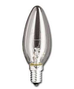 60 Watt SES Clear Candle Bulbs