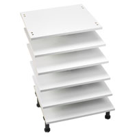 600mm Tall Oven/Fridge Freezer Shelf Pack White