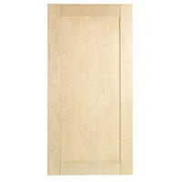 600mm Wide Fridge Freezer 60/40 Door Front - Pack U Birch Veneer