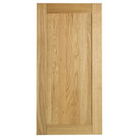 600mm Wide Fridge Freezer 60/40 Door Front - Pack U Solid Oak