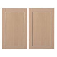 600mm Wide Larder or Fridge Freezer Door Front - Pack E Beech Style Shaker