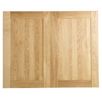 2 of (W)597mm x (H)956mm, For use with cabinet 19 or 20, Solid Oak is full of rustic charm & gives