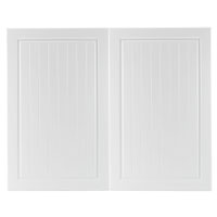 600mm Wide Larder or Fridge/Freezer Door Front - Pack E White Country Style