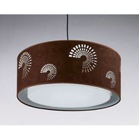 Unbranded 6050BR - Brown Suede Pendant Shade