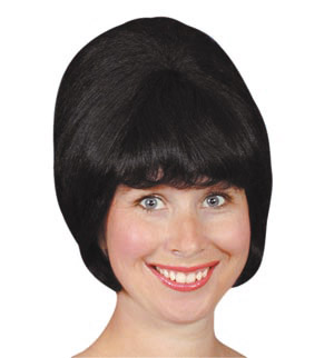 Unbranded 60s Beehive wig, black
