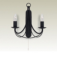 Unbranded 6342 2BK - Black Wall Light