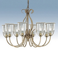 Unbranded 6358 8AB - 8 Light Antique Brass Hanging Light