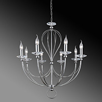 Unbranded 6398 8CC - 8 Light Polished Chrome Hanging Light